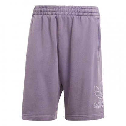 Front - Adidas Mens Fleece Trefoil Sweat Shorts