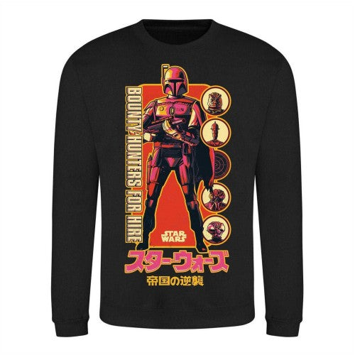 Front - Star Wars: Return Of The Jedi Unisex Adult Bounty Hunters For Hire Wicket W. Warrick Sweatshirt