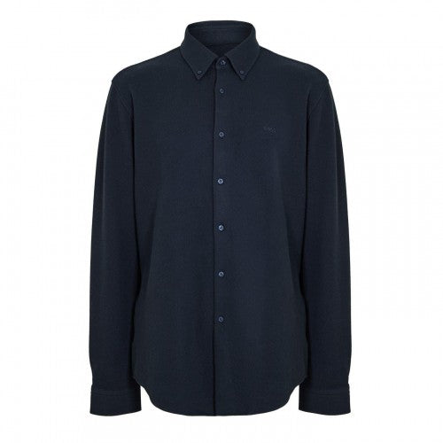 Front - Boss Mens Embroidered Logo Collared Shirt