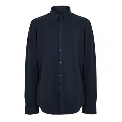 Front - Boss Mens Embroidered Logo Collared Shirt