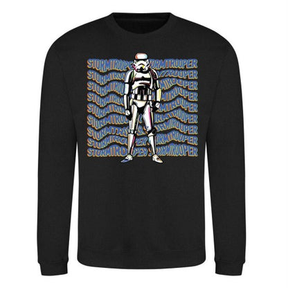 Front - Star Wars Mandalorian Unisex Adult Stormtrooper Sweatshirt