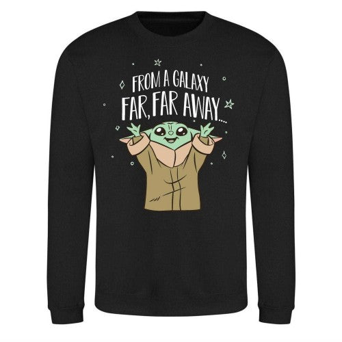 Front - Star Wars The Mandalorian Unisex Adult From A Galaxy Far Away Sweatshirt