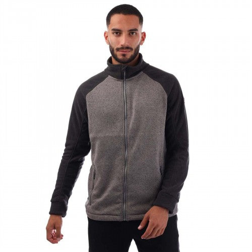 Front - Trespass Mens Contrast Sleeves Fleece Jacket