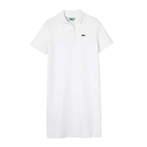 Front - Lacoste Womens/Ladies Pique Short-Sleeved Polo Shirt Dress