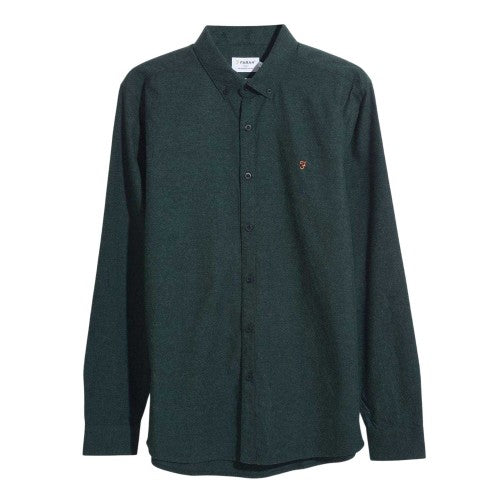 Front - Farah Mens Steen Organic Cotton Slim Shirt