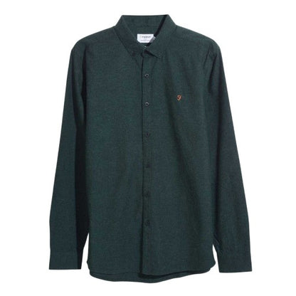 Front - Farah Mens Steen Organic Cotton Slim Shirt