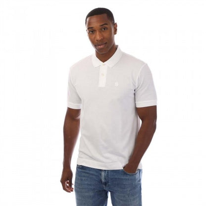 Front - Boss Mens Embroidered Logo Cotton Polo Shirt