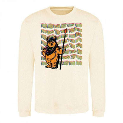 Front - Star Wars Unisex Adult Yub Nub Ewok Sweatshirt