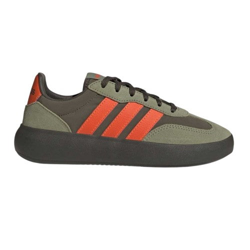 Front - Adidas Childrens/Kids Barreda Leather Platform Trainers