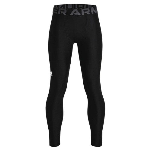 Front - Under Armour Boys HeatGear Leggings