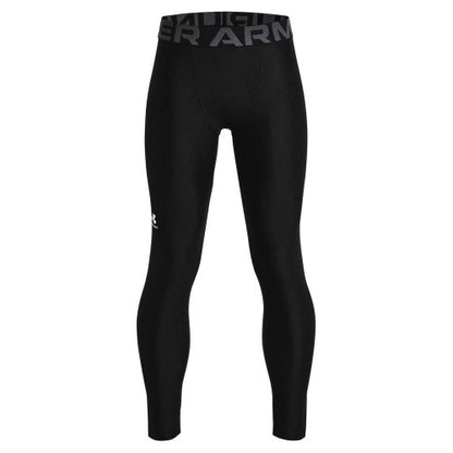 Front - Under Armour Boys HeatGear Leggings
