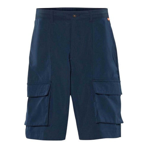 Front - Timberland Mens Water Repellent Leather Badge Relaxed Fit Cargo Shorts