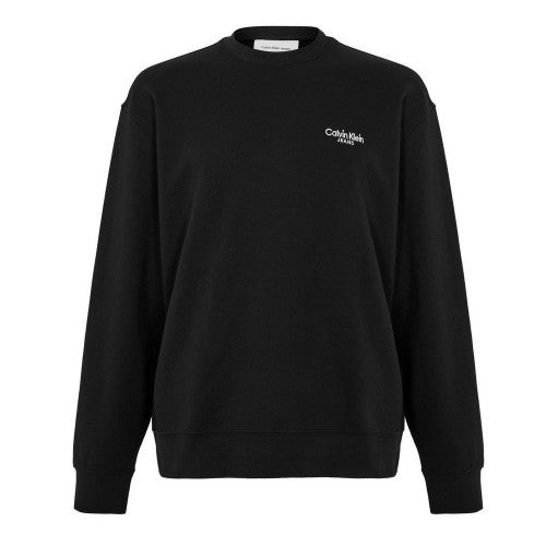 Front - Calvin Klein Mens Crew Neck Regular Sweatshirt