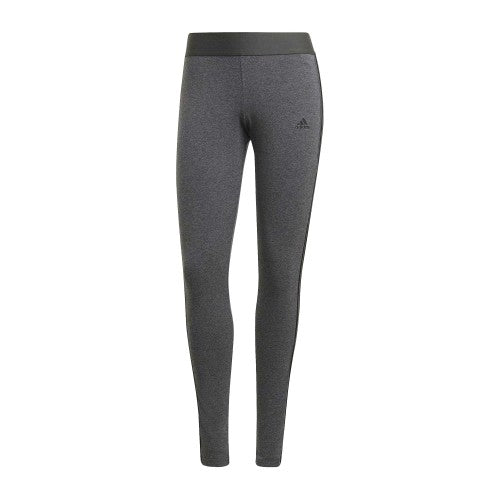 Front - Adidas Womens/Ladies Essentials Cotton Blend 3 Stripes Sport Leggings