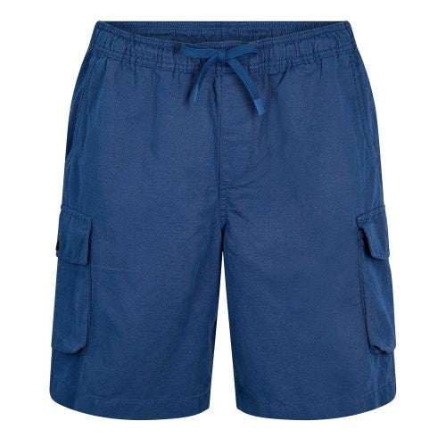 Front - Timberland Mens Cotton Linen Comfort Cargo Shorts