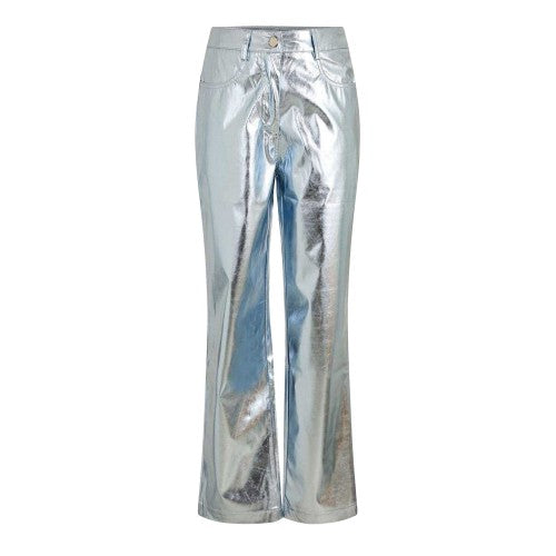 Front - AmyLynn Womens/Ladies Metallic Regular Trousers