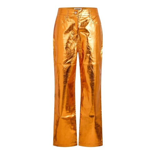 Front - AmyLynn Womens/Ladies Metallic Trousers