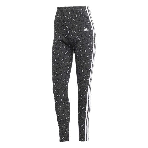 Front - Adidas Womens/Ladies 3 Stripes Flat Locked Seams Leggings