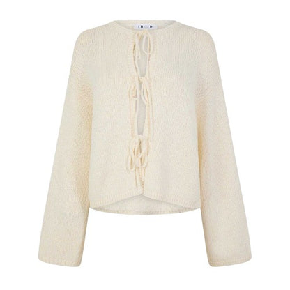 Front - Edited Womens/Ladies Salma Tie Oversized Cardigan
