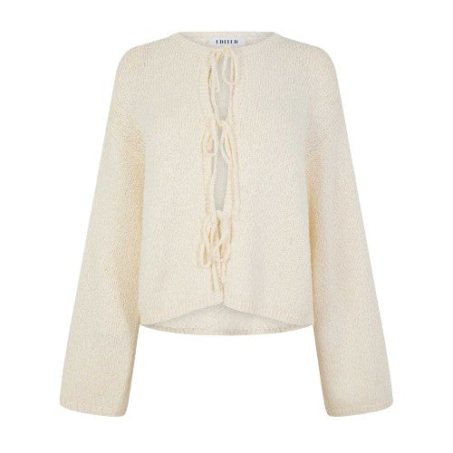 Front - Edited Womens/Ladies Salma Tie Oversized Cardigan
