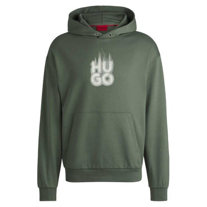 Front - Hugo Boss Mens Flame Logo Hoodie