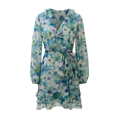 Front - Bardot Womens/Ladies Frill Chiffon Wrap Dress