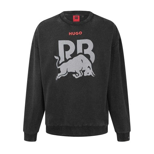 Front - Hugo Mens Graphic Print Sweatshirt