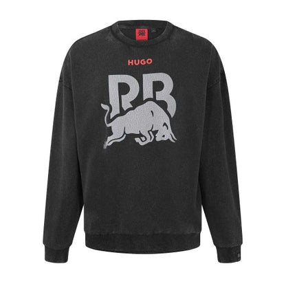 Front - Hugo Mens Graphic Print Sweatshirt