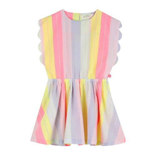 Front - Billieblush Girls Striped Dress