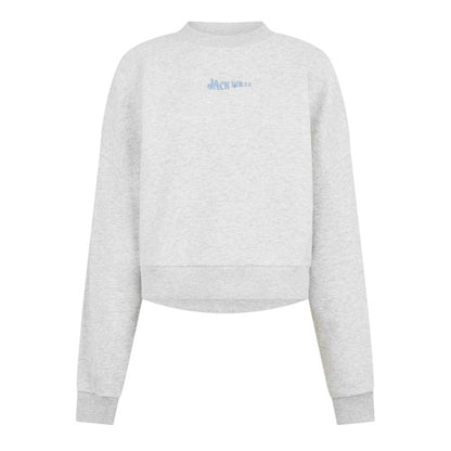 Front - Jack Wills Womens/Ladies Essentials Long-Sleeved Sweatshirt