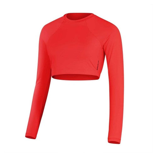 Front - Speedo Womens/Ladies Jersey Slim Raglan Top