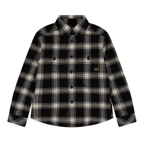 Front - G-Star Childrens/Kids Plaid Overshirt