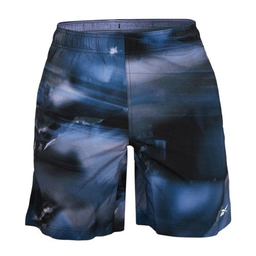 Front - Reebok Mens Austin All-Over Print Shorts