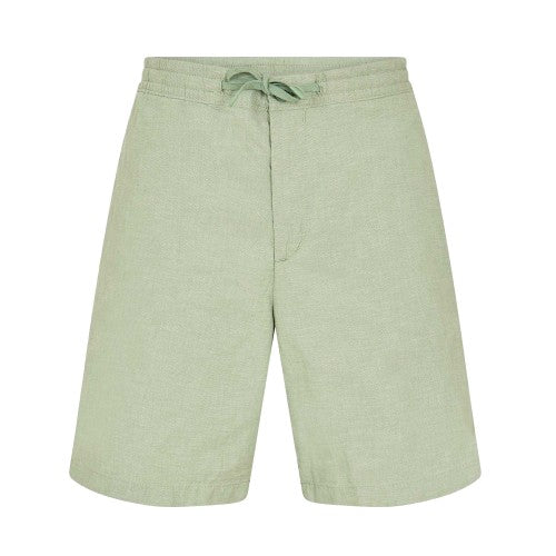 Front - Timberland Mens Bay Cotton Linen Relaxed Fit Chino Shorts