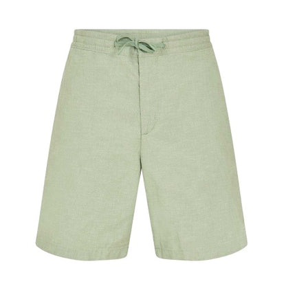 Front - Timberland Mens Bay Cotton Linen Relaxed Fit Chino Shorts