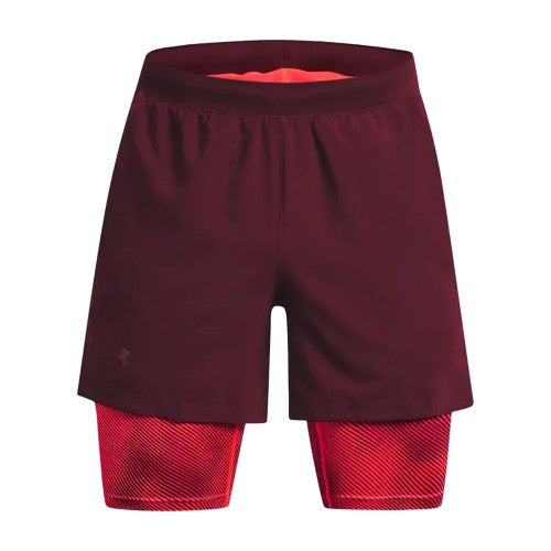 Front - Under Armour Mens Launch 2 in 1 Shorts
