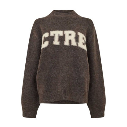 Front - Couture Womens/Ladies Knitted Crew Neck Jumper