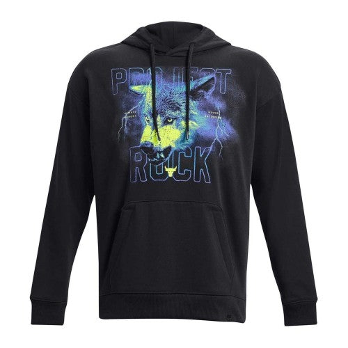 Front - Under Armour Mens Project Rock Long-Sleeved Workout Hoodie