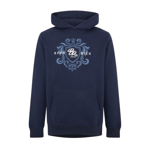 Front - Born Rich Mens Long-Sleeved Pullover Hoodie
