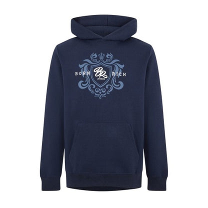 Front - Born Rich Mens Long-Sleeved Pullover Hoodie