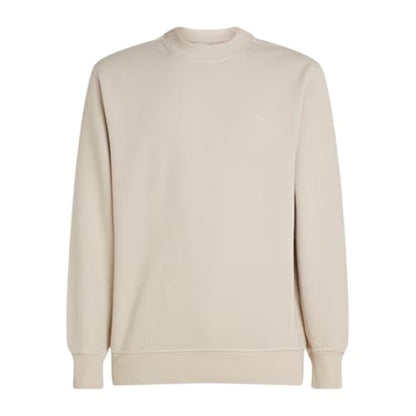 Front - Calvin Klein Mens Puff Print Cotton Blend Embellished Sweatshirt