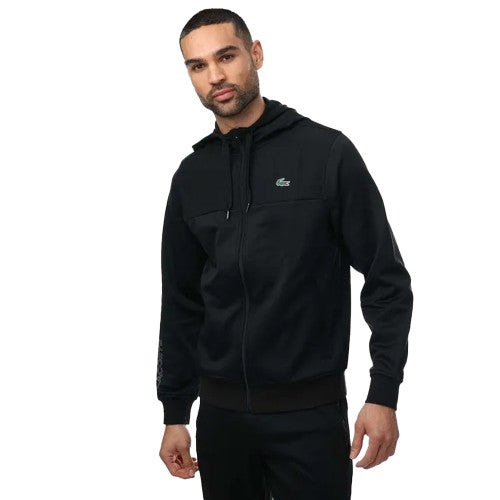 Front - Lacoste Mens Polyester Full Zip Hoodie