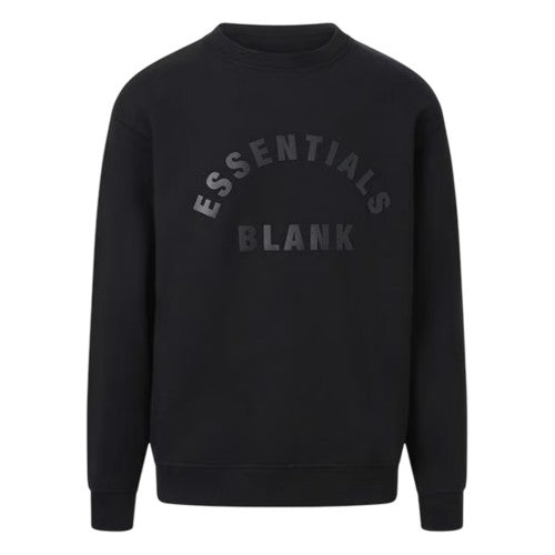 Front - Blank Essentials Unisex Adult Arched Logo Sweatshirt