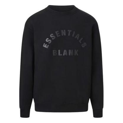 Front - Blank Essentials Unisex Adult Arched Logo Sweatshirt