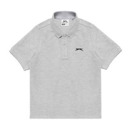 Front - Slazenger Boys Plain Polycotton Polo Shirt