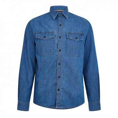 Front - Replay Mens Denim Shirt
