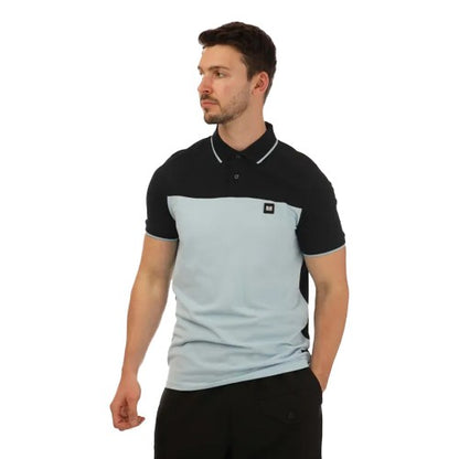 Front - Weekend Offender Mens Lario Block Polo Shirt
