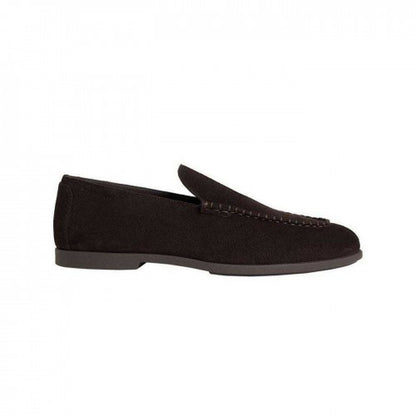 Front - Calvin Klein Mens Suede Loafers