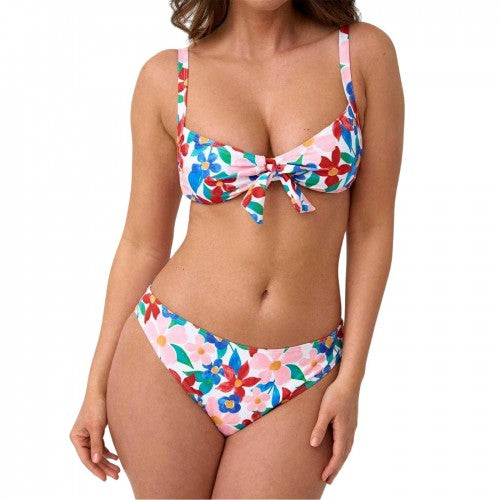 Front - Be You Womens/Ladies Floral Tie Detail Bikini Set