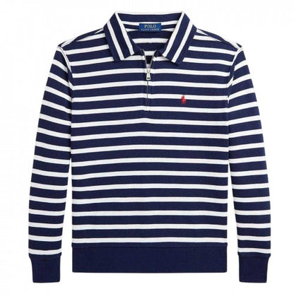 Front - Ralph Lauren Boys Striped Sweatshirt